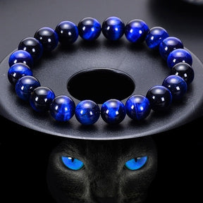 Pulseira Olho de Tigre Azul