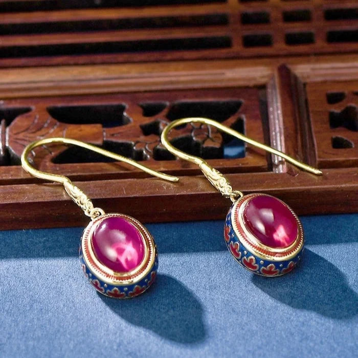 Brinco de Cornalina para Mulheres - Transborda a Energia do Chakra Sacral